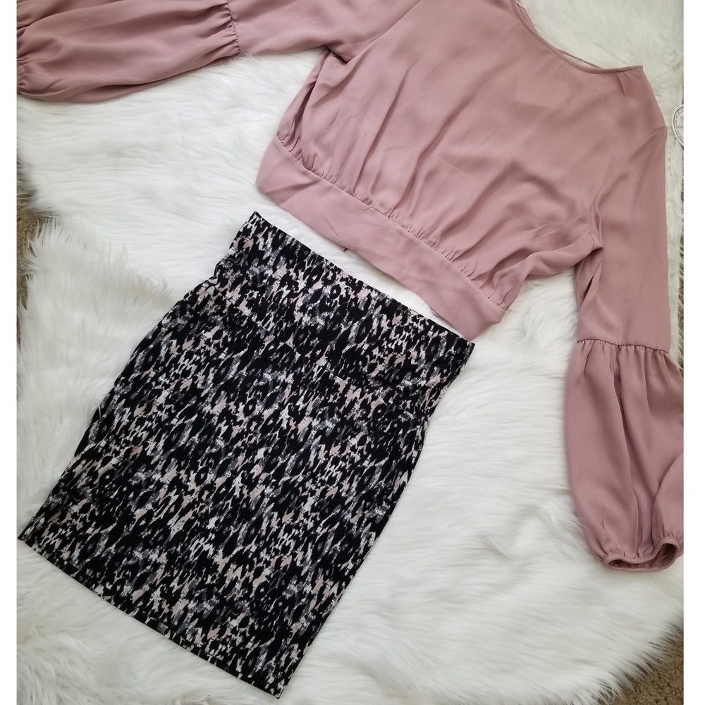 Forever 21 printed skirt